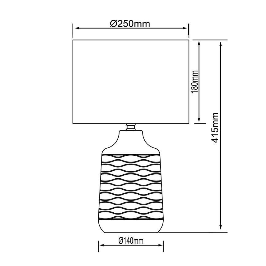 Brilliant - Stolní lampa ILYSA 1xE14/40W/230V bílá/šedá