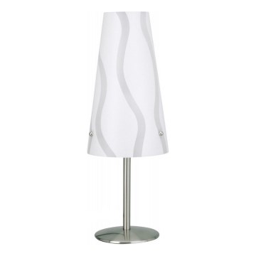 Brilliant - Stolní lampa ISI 1xE14/40W/230V bílá/šedá/lesklý chrom