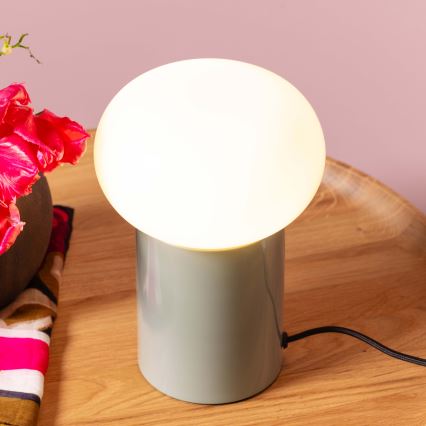 Brilliant - Stolní lampa KNUT 1xE27/25W/230V zelená/bílá