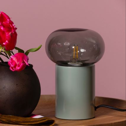 Brilliant - Stolní lampa KNUT 1xE27/25W/230V zelená/čirá
