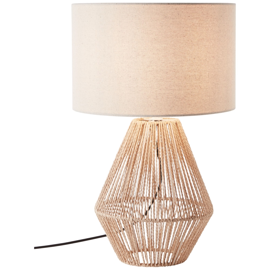 Brilliant - Stolní lampa LARAINE 1xE27/42W/230V béžová
