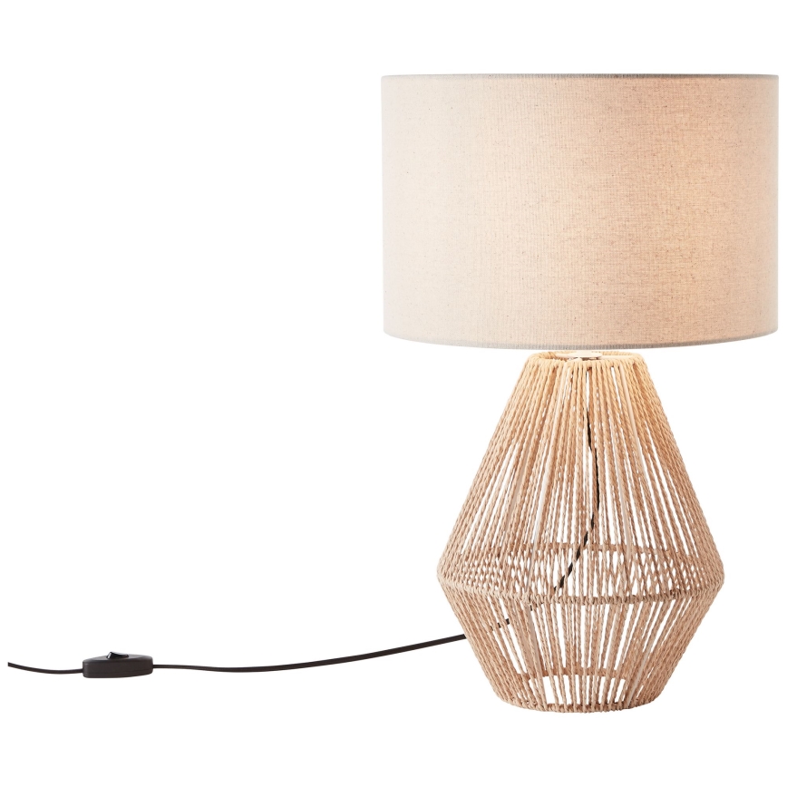 Brilliant - Stolní lampa LARAINE 1xE27/42W/230V béžová