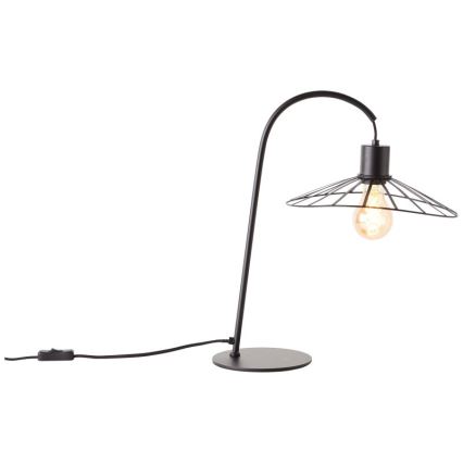 Brilliant - Stolní lampa LEIKA 1xE27/52W/230V černá