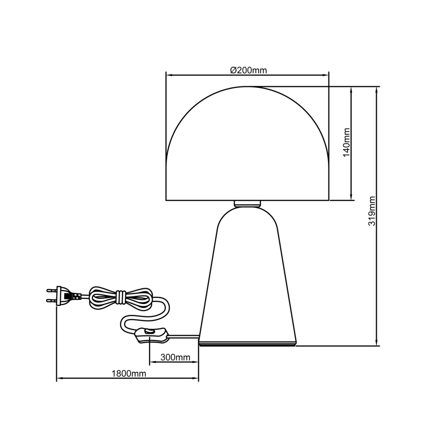 Brilliant - Stolní lampa NALAM 1xE14/40W/230V béžová