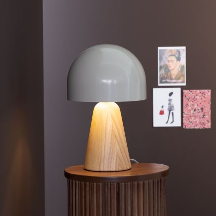 Brilliant - Stolní lampa NALAM 1xE14/40W/230V béžová/jasan - FSC certifikováno