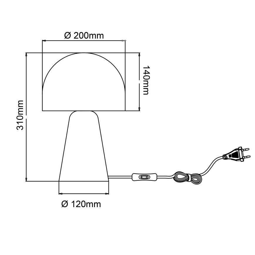 Brilliant - Stolní lampa NALAM 1xE14/40W/230V béžová/jasan - FSC certifikováno
