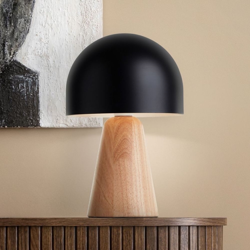 Brilliant - Stolní lampa NALAM 1xE14/40W/230V černá/jasan