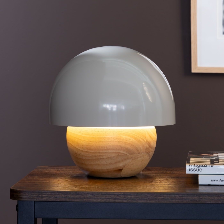 Brilliant - Stolní lampa NALAM 1xE14/40W/230V šedá/jasan