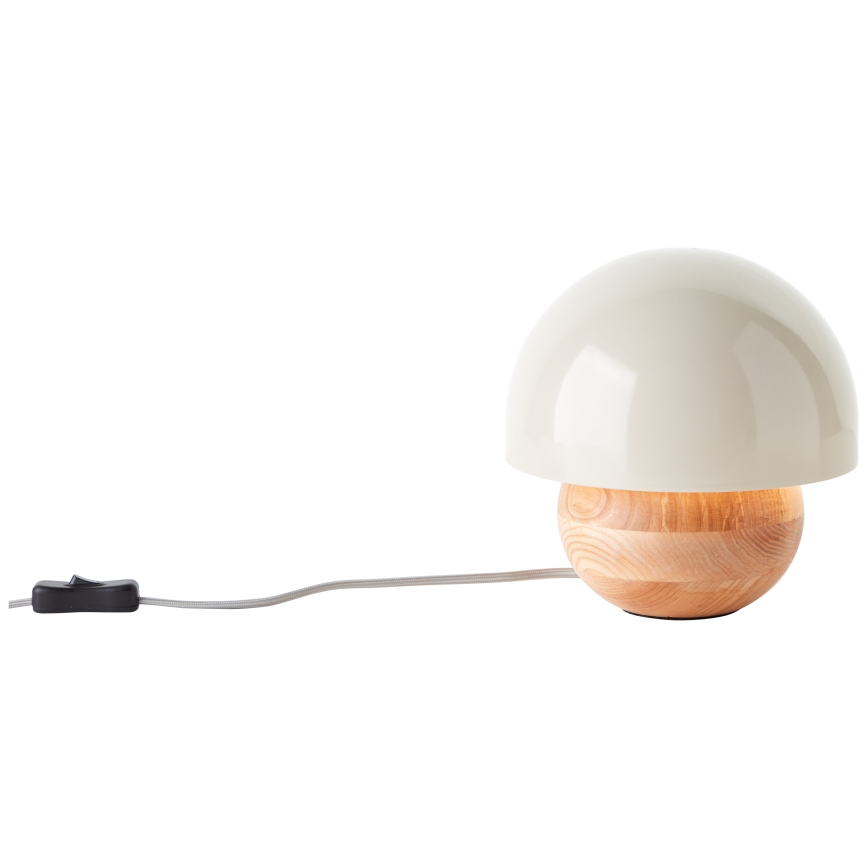 Brilliant - Stolní lampa NALAM 1xE14/40W/230V šedá/jasan