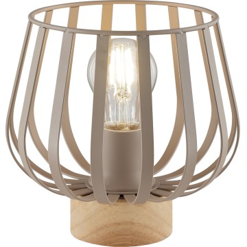 Brilliant - Stolní lampa NORDIC CAGE 1xE27/20W/230V béžová