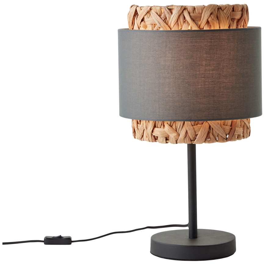 Brilliant - Stolní lampa WATERLILLY 1xE27/60W/230V šedá