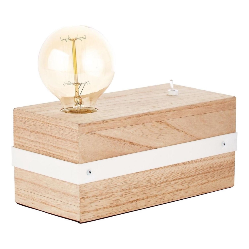 Brilliant - Stolní lampa WHITEWOOD 1xE27/30W/230V