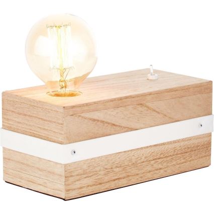 Brilliant - Stolní lampa WHITEWOOD 1xE27/30W/230V