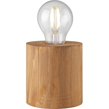 Brilliant - Stolní lampa WOODRA 1xE27/20W/230V borovice