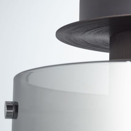 Brilliant - Stropní svítidlo BETH 1xE27/60W/230V pr. 20 cm černá/kouřová