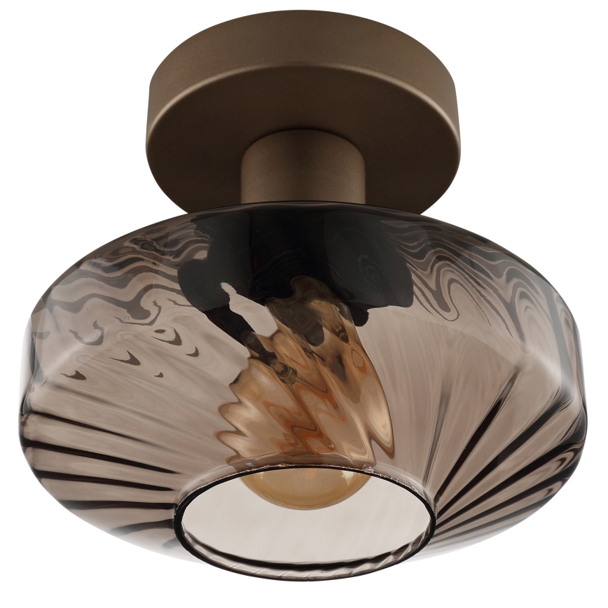 Brilliant - Stropní svítidlo LYN 1xE27/20W/230V pr. 28 cm hnědá/kouřová hnědá