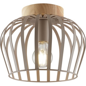 Brilliant - Stropní svítidlo NORDIC CAGE 1xE27/20W/230V pr. 25 cm béžová