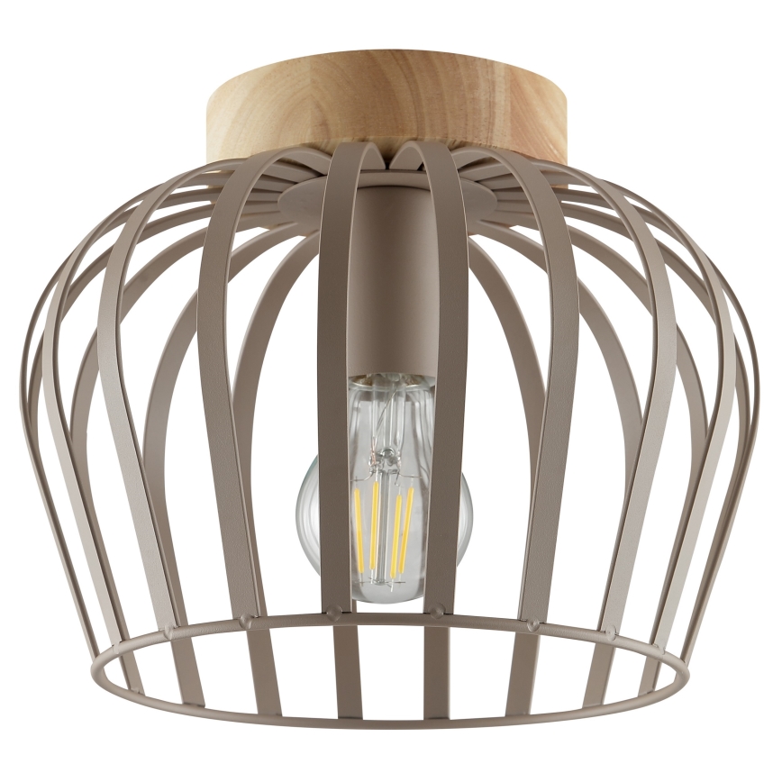 Brilliant - Stropní svítidlo NORDIC CAGE 1xE27/20W/230V pr. 25 cm béžová
