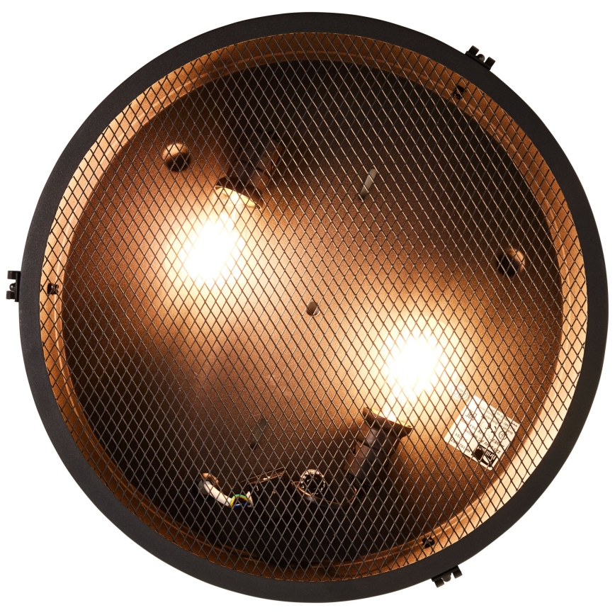 Brilliant - Stropní svítidlo ZOIS 2xE27/28W/230V pr. 42 cm černá