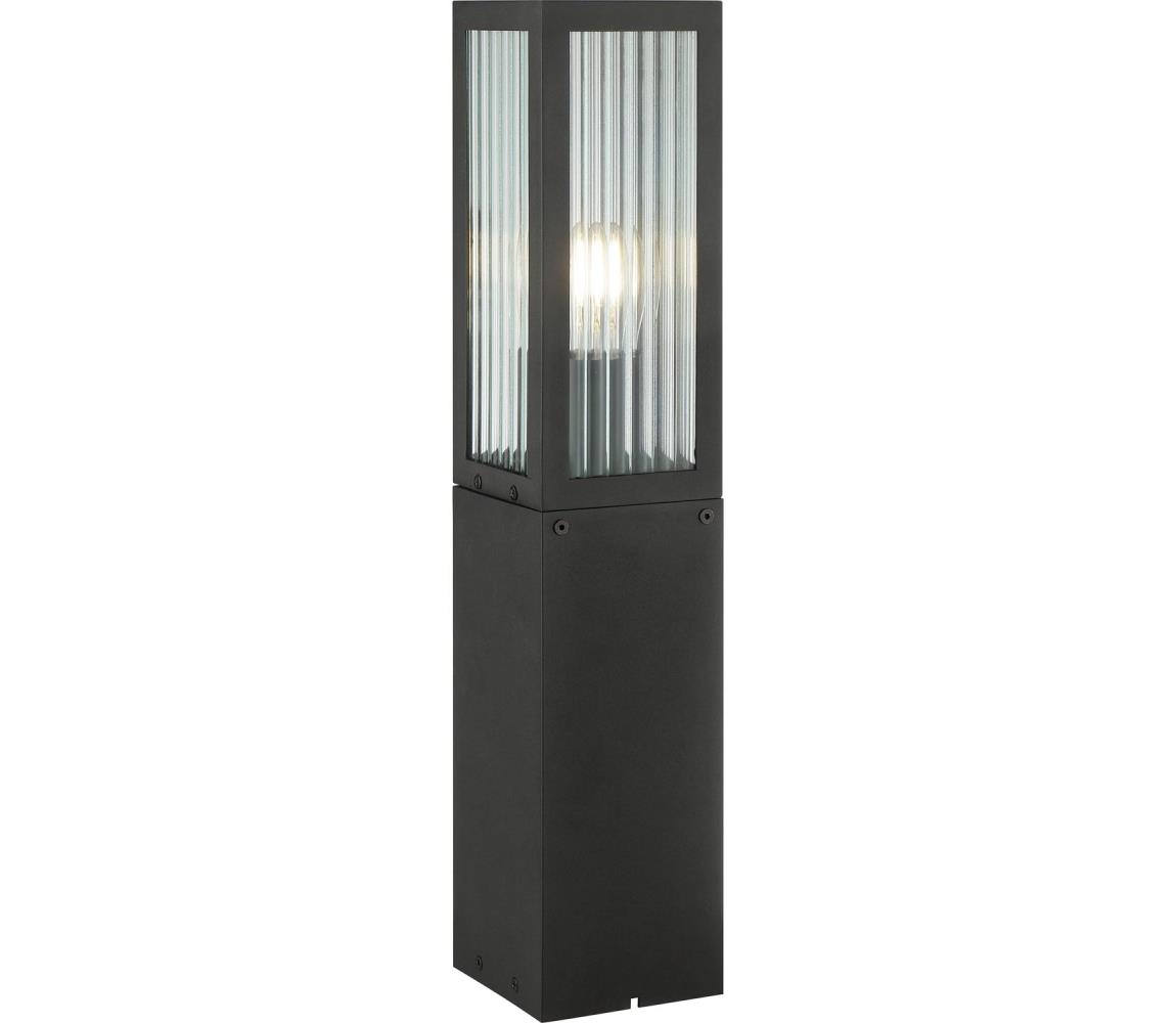 Brilliant - Venkovní lampa GETTA 1xE27/20W/230V 50 cm IP44 černá 40927/06