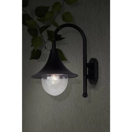 Brilliant - Venkovní nástěnná lampa BERNA 1xE27/60W/230V IP44 černá