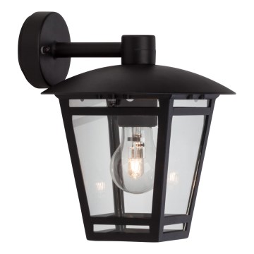 Brilliant - Venkovní nástěnná lampa RILEY 1xE27/40W/230V IP44 černá