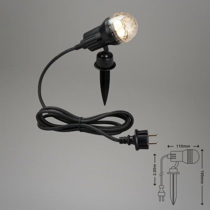 Brilo 3078-015 - LED Venkovní svítidlo TERRA 1xGU10/3W/230V IP44