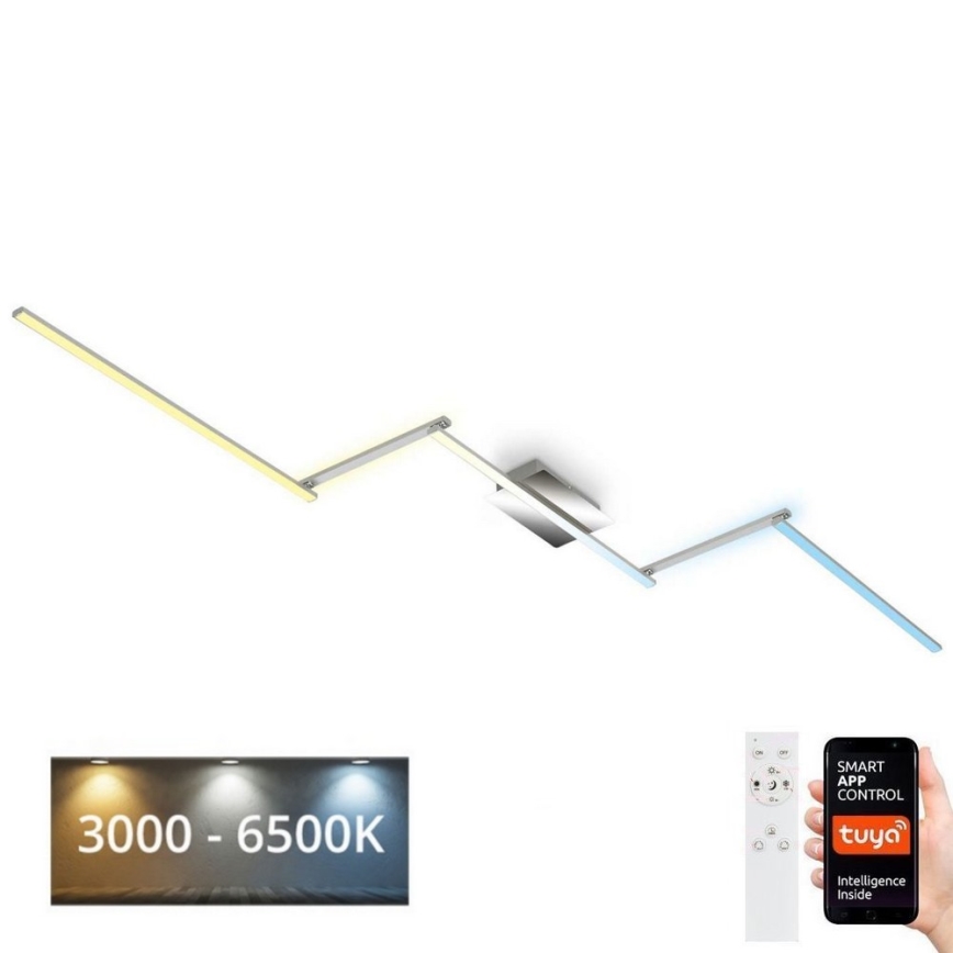 Brilo 3737-018 - LED Stmívatelné stropní svítidlo SMART LED/24W/230V 3000-6500K Wi-Fi Tuya + dálkové ovládání