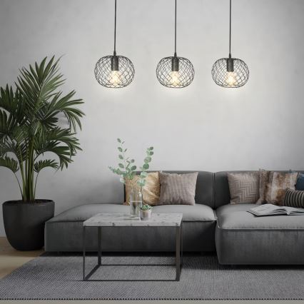 Brilo 4037-035 - Lustr na lanku WINKI 3xE27/40W/230V