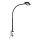 Brilo - LED Flexibilní stolní lampa s klipem TRASNA LED/7,5W/230V černá