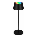 Brilo - LED RGB Stmívatelná nabíjecí dotyková venkovní stolní lampa KIKI LED/2,6W/5V IP44 2600 mAh černá