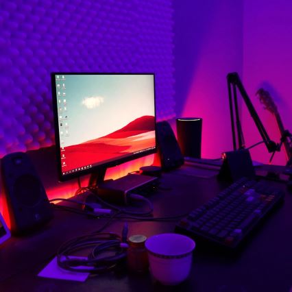 Brilo - LED RGB Stmívatelný pásek 11,5m LED/24W/230V + dálkové ovládání