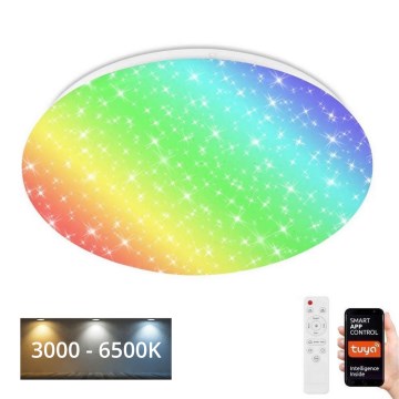 Brilo - LED RGBW Stmívatelné koupelnové svítidlo LED/19W/230V 3000-6500K IP44 Wi-Fi Tuya + dálkové ovládání