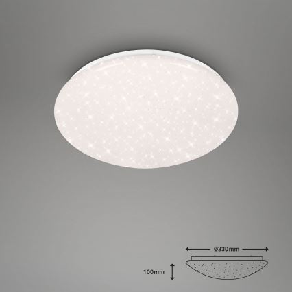 Brilo - LED RGBW Stmívatelné koupelnové svítidlo LED/19W/230V 3000-6500K IP44 Wi-Fi Tuya + dálkové ovládání