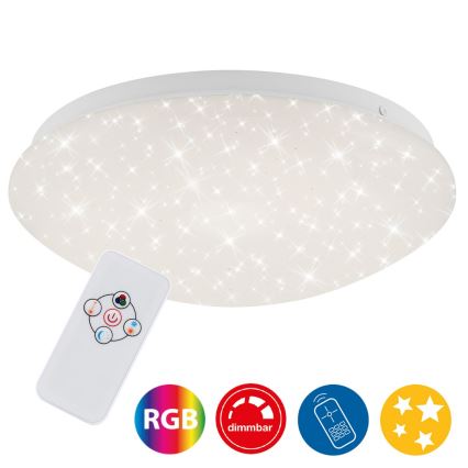 Brilo - LED RGBW Stmívatelné stropní svítidlo STARRY SKY LED/10W/230V + dálkové ovládání