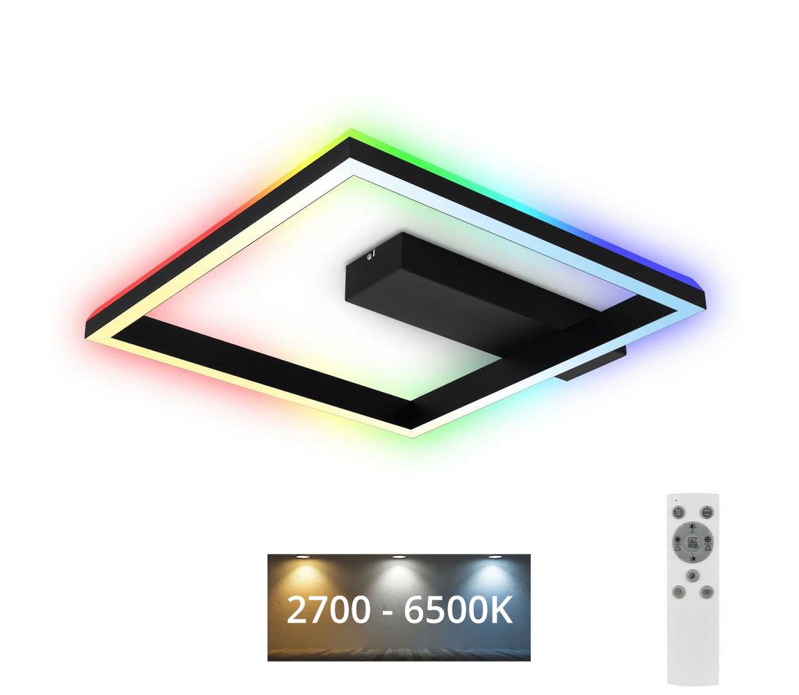 Brilo Brilo - LED RGBW Stmívatelný přisazený lustr FRAME LED/18W/230V 2700-6500K+ DO BL1297