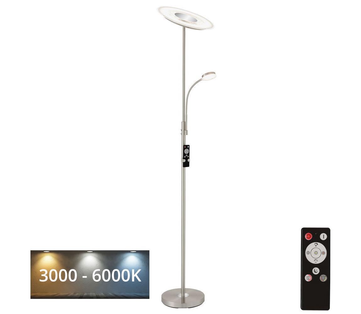 Brilo Brilo - LED Stmívatelná stojací lampa LED/29,5W/230V + LED/3,5W 3000-6000K + DO 