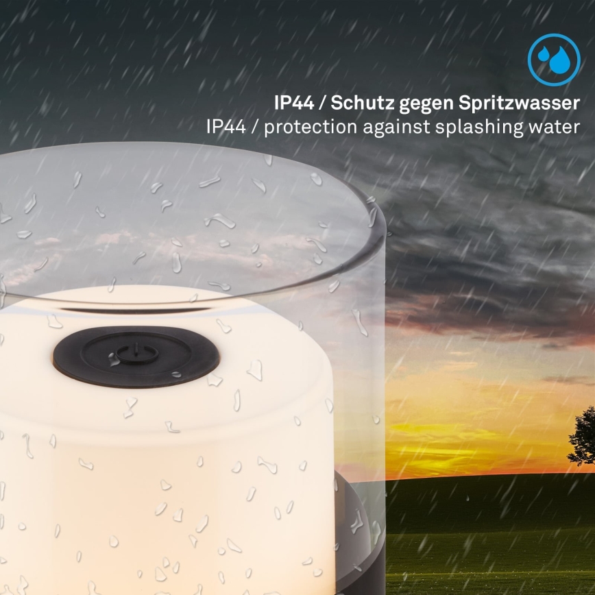 Brilo - LED Stmívatelná venkovní nabíjecí stolní lampa LILET LED/2W/5V IP44