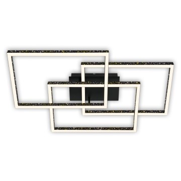 Brilo - LED Stmívatelné stropní svítidlo FRAME LED/57W/230V 3000K černá