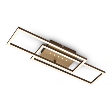 Brilo - LED Stmívatelné stropní svítidlo LED/30W/230V 3000K hnědá