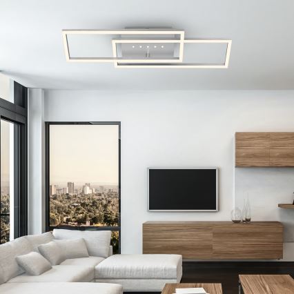 Brilo - LED Stmívatelné stropní svítidlo LED/30W/230V 3000K matný chrom