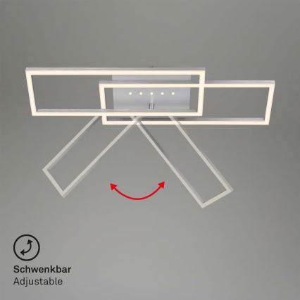 Brilo - LED Stmívatelné stropní svítidlo LED/30W/230V 3000K matný chrom