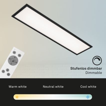 Brilo - LED Stmívatelné stropní svítidlo PIATTO LED/24W/230V 3000-6500K 100x25 cm + dálkové ovládání