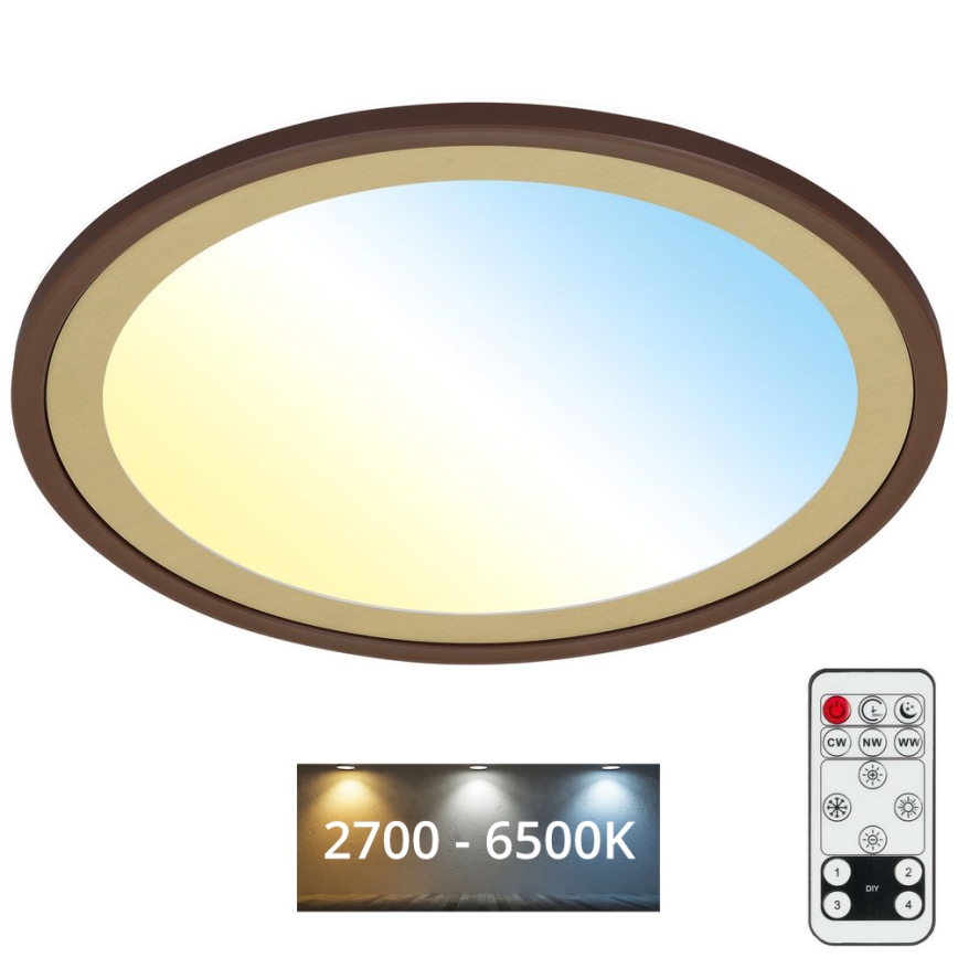 Brilo - LED Stmívatelné stropní svítidlo SLIM LED/22W/230V 2700-6500K + dálkové ovládání