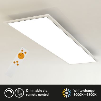 Brilo - LED Stmívatelné stropní svítidlo SLIM LED/24W/230V 3000-6500K 100x25 cm + dálkové ovládání