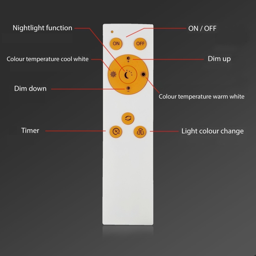Brilo - LED Stmívatelné stropní svítidlo SLIM LED/24W/230V 3000-6500K 100x25 cm + dálkové ovládání