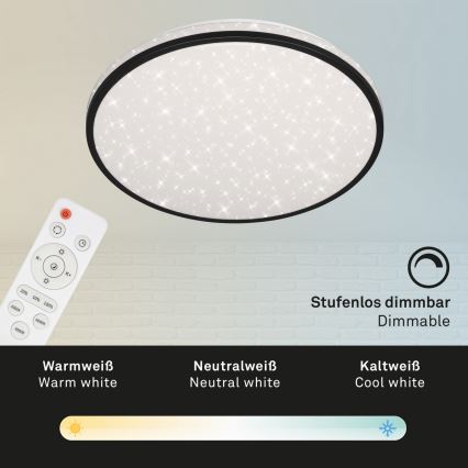 Brilo - LED Stmívatelné stropní svítidlo STARRY SKY LED/24W/230V 3000-6000K + dálkové ovládání