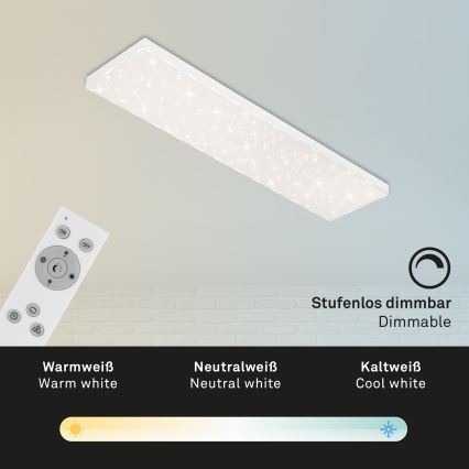 Brilo - LED Stmívatelné stropní svítidlo STARRY SKY LED/24W/230V 3000-6500K + dálkové ovládání