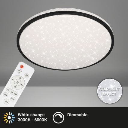 Brilo - LED Stmívatelné stropní svítidlo STARRY SKY LED/48W/230V 3000-6000K + dálkové ovládání