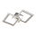 Brilo - LED Stmívatelný přisazený lustr FRAME 2xLED/11W/230V